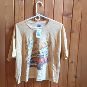 Ford Mustang Graphic Vintage Crop T-Shirt NWT